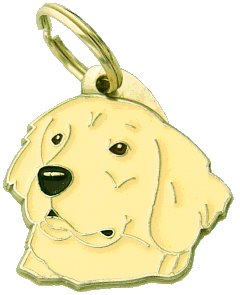 Golden retriever <br> (placa de identificação para cães, Gravado incluído)